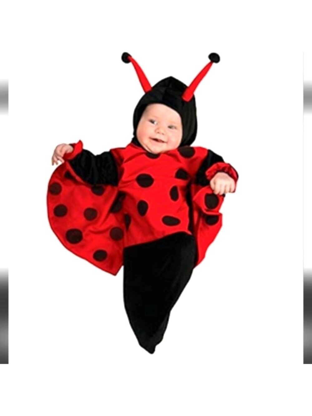 Rubies infant newborn Ladybug Costume  includes a bunting bag & soft head piece